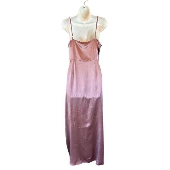 L'AGENCE Amilia Cami Silk Wrap Dress in Sparrow NWT Size 6 - Picture 5 of 7